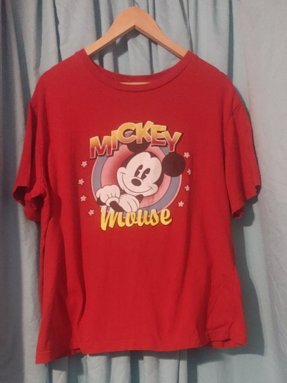 Disney Mickey Mouse Short Sleeve Crew Neck T-Shirt 1X/XL